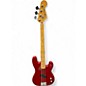 Used Squier Precision Bass Red Electric Bass Guitar thumbnail