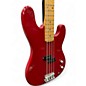 Used Squier Precision Bass Red Electric Bass Guitar