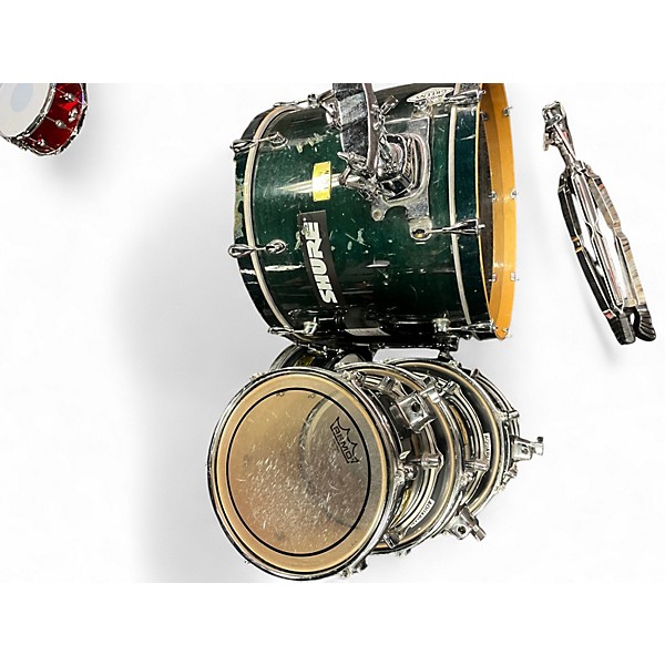 Used Mapex 5 Piece pro m Green Drum Kit