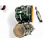 Used Mapex 5 Piece pro m Green Drum Kit