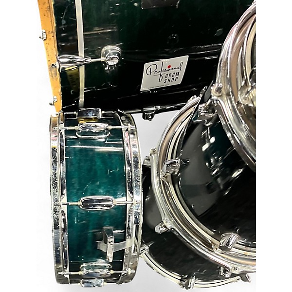 Used Mapex 5 Piece pro m Green Drum Kit