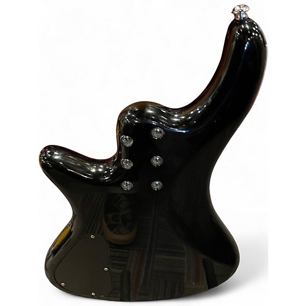 Used Schecter Guitar Research Deluxe 4 String Black Electric Bass Guitar