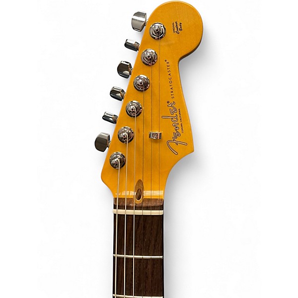 Used Fender American Professional II Stratocaster (UPGRADED WITH ORIGINA MIAMI BLUE Solid Body Electric Guitar