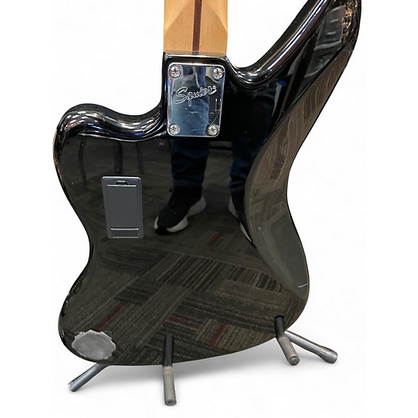 Used 2011 Squier Vintage Modified Jaguar Black Solid Body Electric Guitar