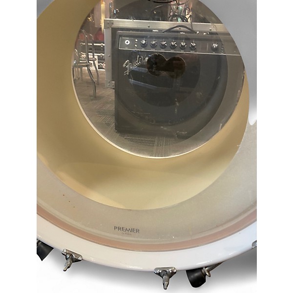 Used Premier 3 Piece Three piece kit White Drum Kit