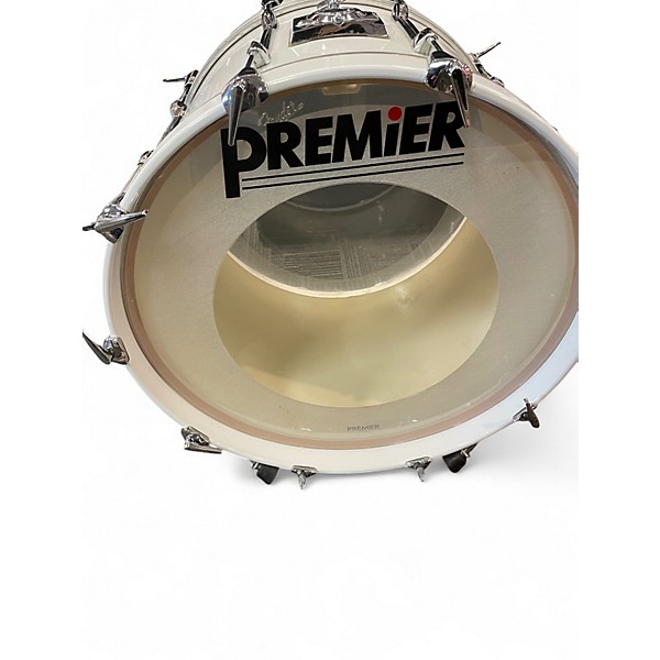 Used Premier 3 Piece Three piece kit White Drum Kit