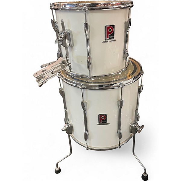 Used Premier 3 Piece Three piece kit White Drum Kit