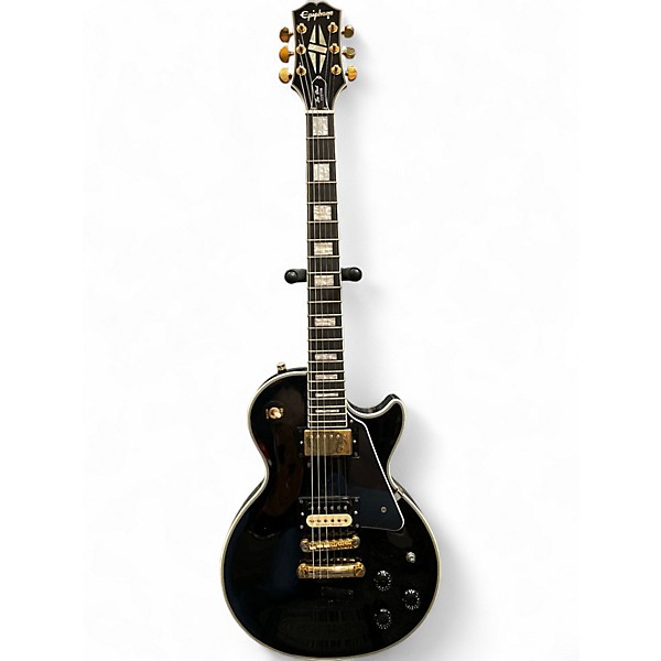 Used Epiphone Les Paul Custom Black Solid Body Electric Guitar