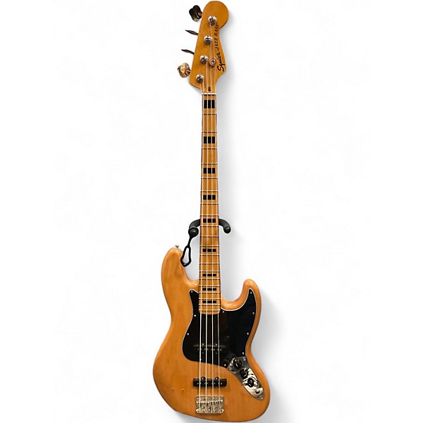 Used Squier Classic Vibe 70s Jazz Bass Natural Electric Bass Guitar