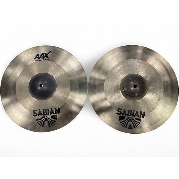 Used SABIAN 14in AAX Frequency Hi Hat(Pair) Cymbal