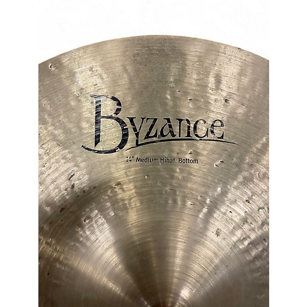 Used MEINL 14in Byzance Medium Hi Hat Bottom Cymbal