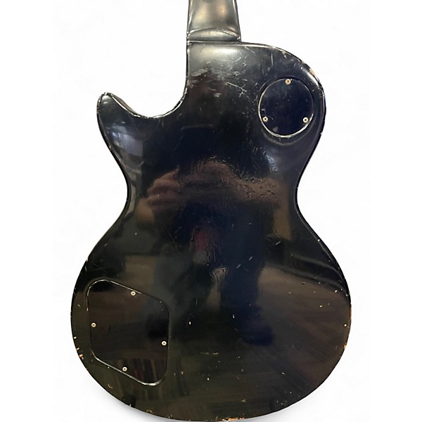 Vintage 1977 Gibson Les Paul Deluxe Pro Black Solid Body Electric Guitar