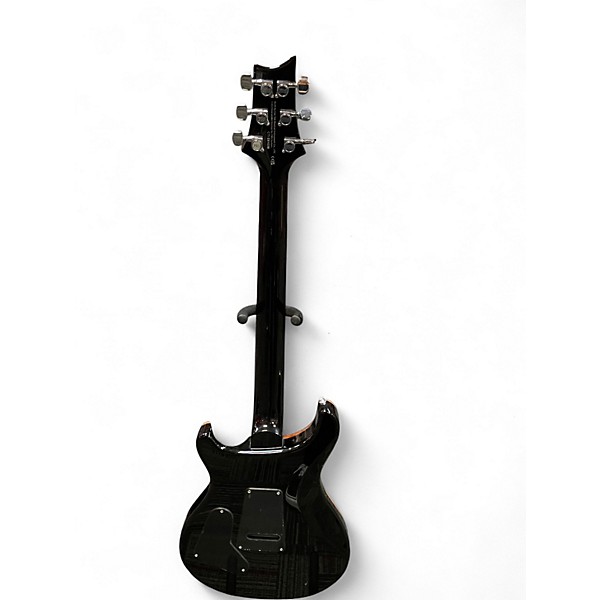 Used PRS SE Custom 24 Black Gold Sunburst Solid Body Electric Guitar