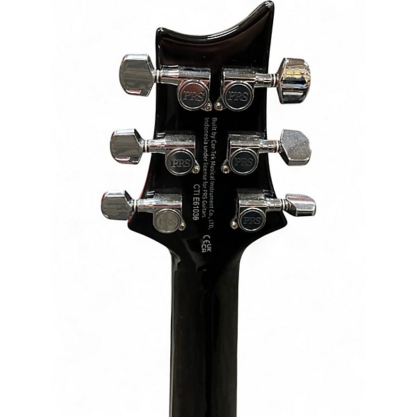 Used PRS SE Custom 24 Black Gold Sunburst Solid Body Electric Guitar