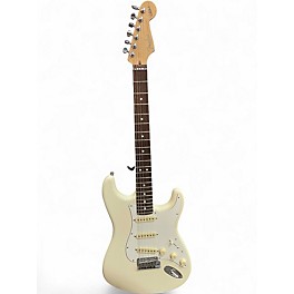 Used Fender Artist Series Jeff Beck Stratocaster Olympic White Solid Body Electric Guitar