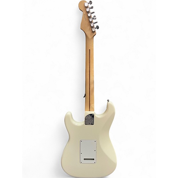 Used Fender Artist Series Jeff Beck Stratocaster Olympic White Solid Body Electric Guitar