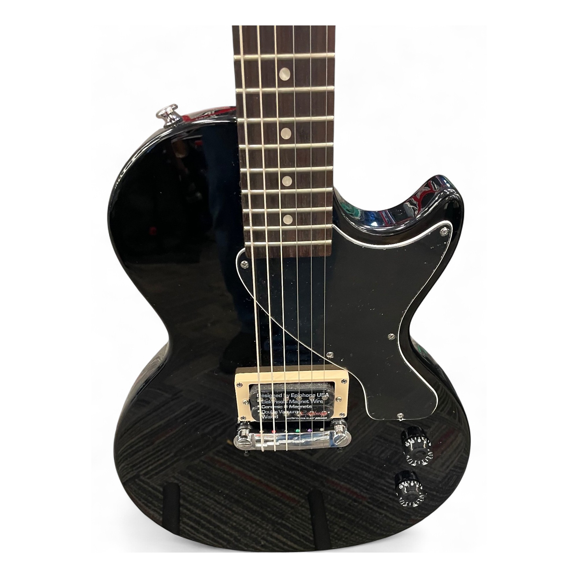 Used Epiphone Les Paul Junior Single Cut Black Solid Body Electric