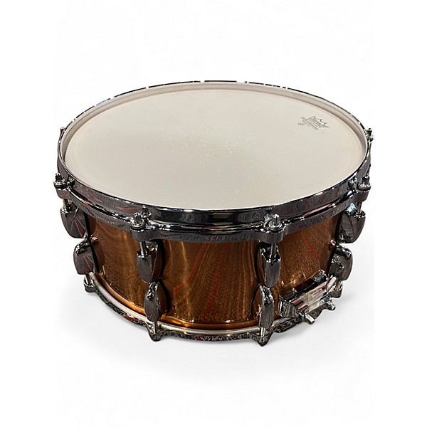 Used Gretsch Drums 14in 6" x 14" copper Snare Copper Drum