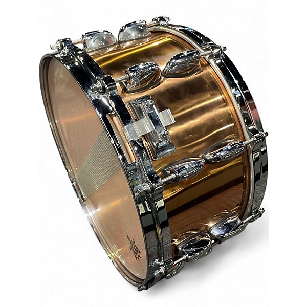 Used Gretsch Drums 14in 6" x 14" copper Snare Copper Drum