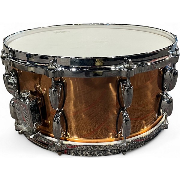 Used Gretsch Drums 14in 6" x 14" copper Snare Copper Drum