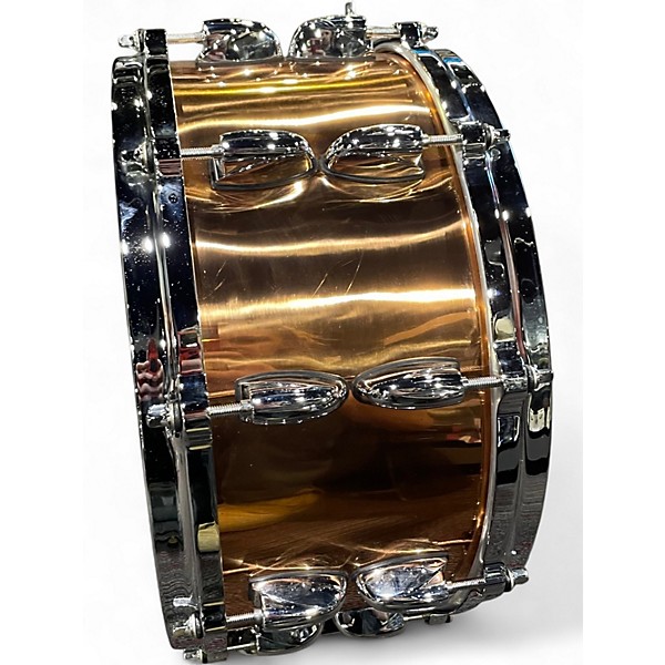 Used Gretsch Drums 14in 6" x 14" copper Snare Copper Drum