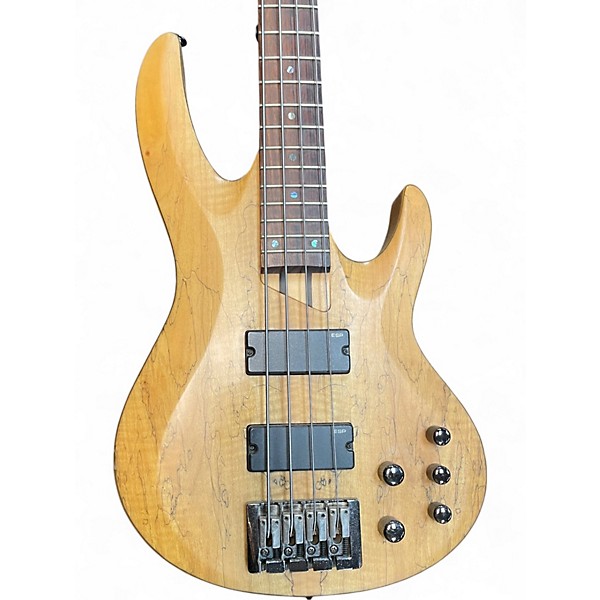 Used ESP LTD B204SM Natural Electric Bass Guitar