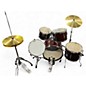 Used SPL 7 Piece drumset Burgundy Mist Drum Kit thumbnail