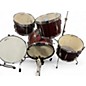 Used SPL 7 Piece drumset Burgundy Mist Drum Kit