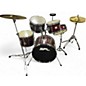 Used SPL 7 Piece drumset Burgundy Mist Drum Kit