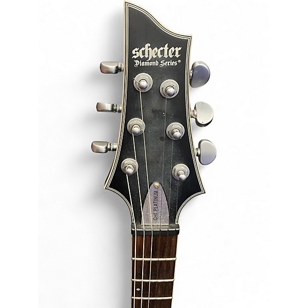 Used Schecter Guitar Research C1 Platinum Black Solid Body Electric Guitar