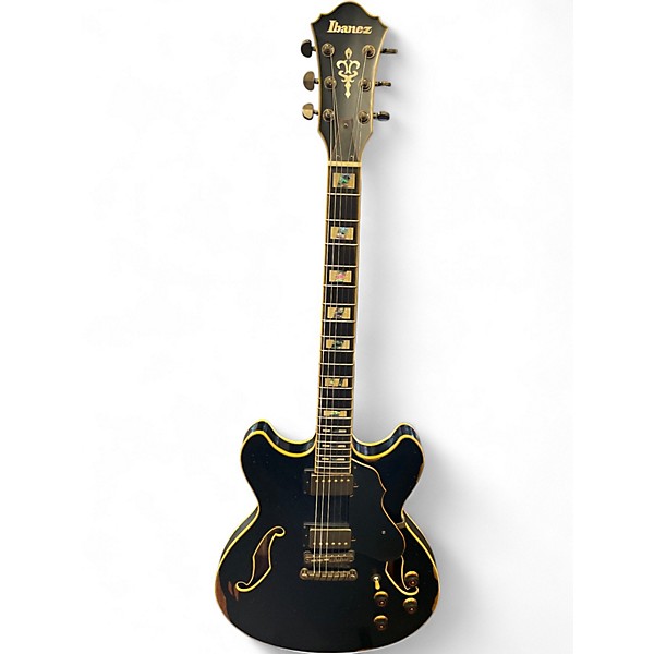 Used Ibanez ASV100DG Black Hollow Body Electric Guitar