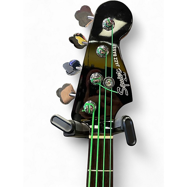 Used Squier FRANK BELL SIGNATURE JAZZ BASS Black Electric Bass Guitar