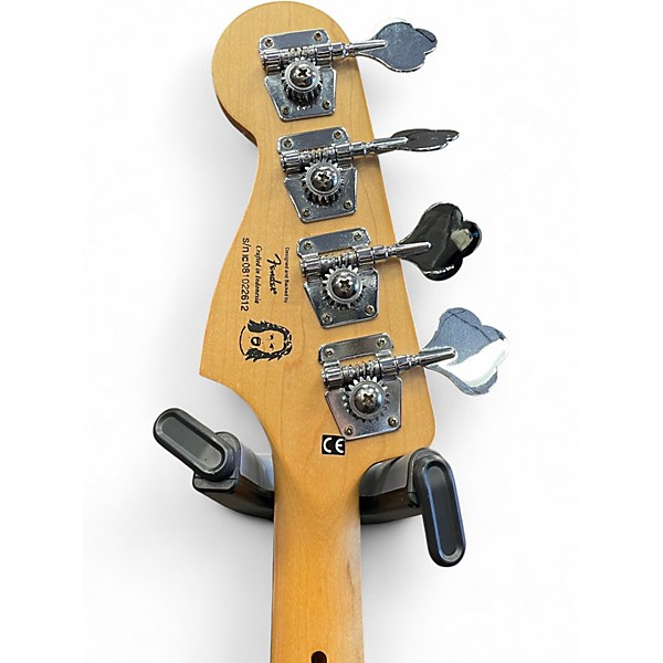 Used Squier FRANK BELL SIGNATURE JAZZ BASS Black Electric Bass Guitar