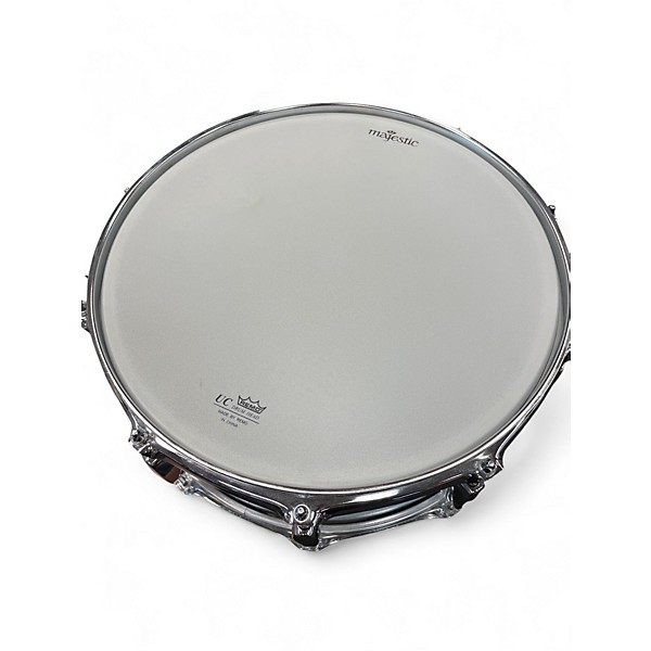 Used Majestic 14X5 Snare Drum Kit With Backpack Chrome Drum