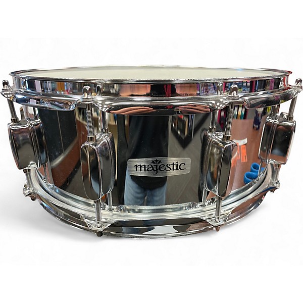 Used Majestic 14X5 Snare Drum Kit With Backpack Chrome Drum