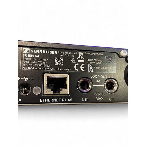Used Sennheiser EW IEM G4 In Ear Wireless System