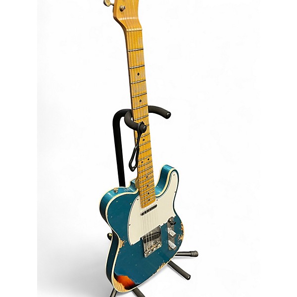 Used 2021 Fender Custom Shop Ltd 65 Telecaster Relic Aged Ocean Turqouise Solid Body Electric Guitar