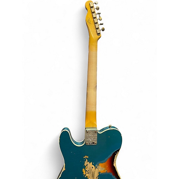 Used 2021 Fender Custom Shop Ltd 65 Telecaster Relic Aged Ocean Turqouise Solid Body Electric Guitar