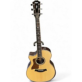 Used Taylor 814CE Left Handed Natural Acoustic Electric Guitar
