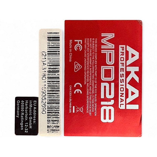 Used Akai Professional MPD218 MIDI Controller