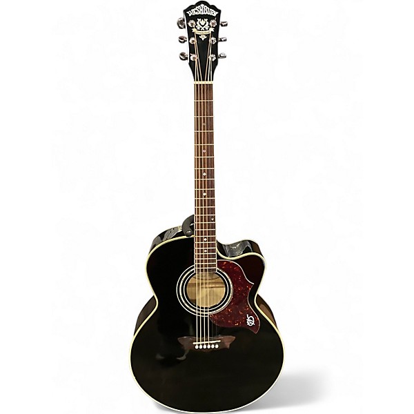 Used Washburn J28SCE Black Acoustic Electric Guitar