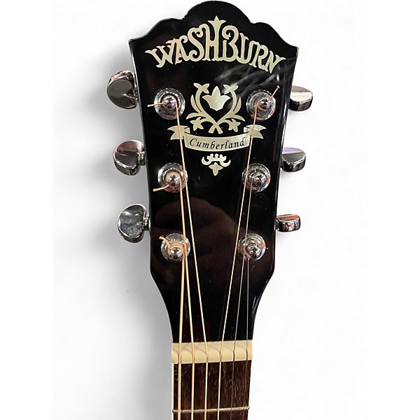 Used Washburn J28SCE Black Acoustic Electric Guitar