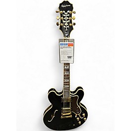 Used Epiphone Sheraton II Black Hollow Body Electric Guitar