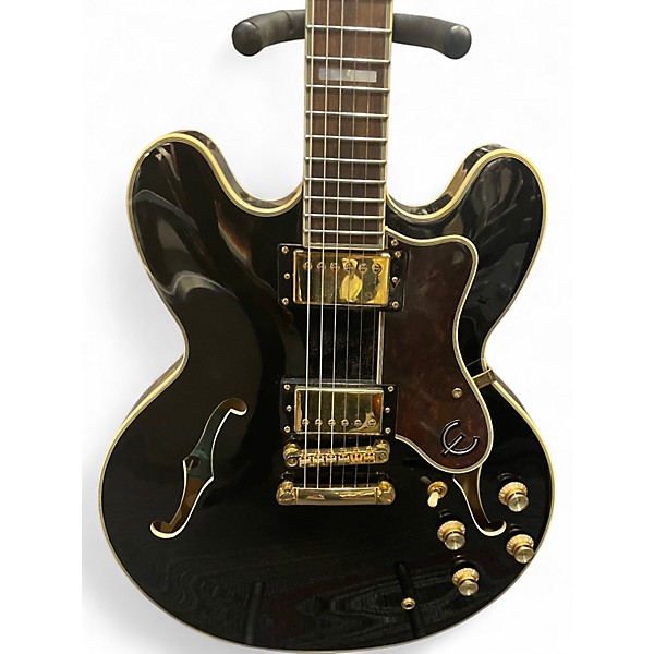 Used Epiphone Sheraton II Black Hollow Body Electric Guitar