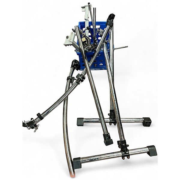 Used SPL 6 Piece DOUBLE BASS DRUM SET Black Drum Kit