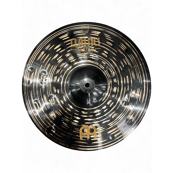 Used MEINL 14in DARK HI HAT PAIR Cymbal