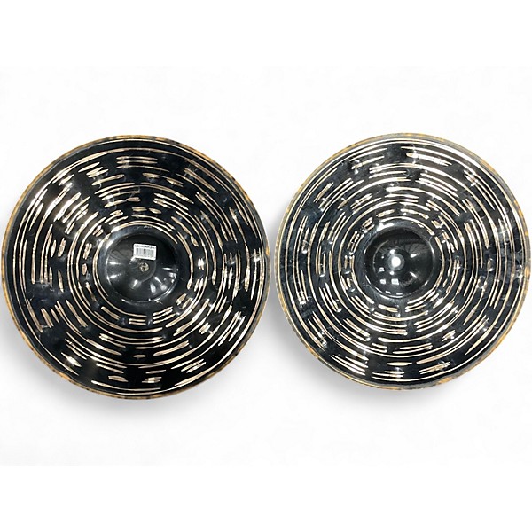 Used MEINL 14in DARK HI HAT PAIR Cymbal