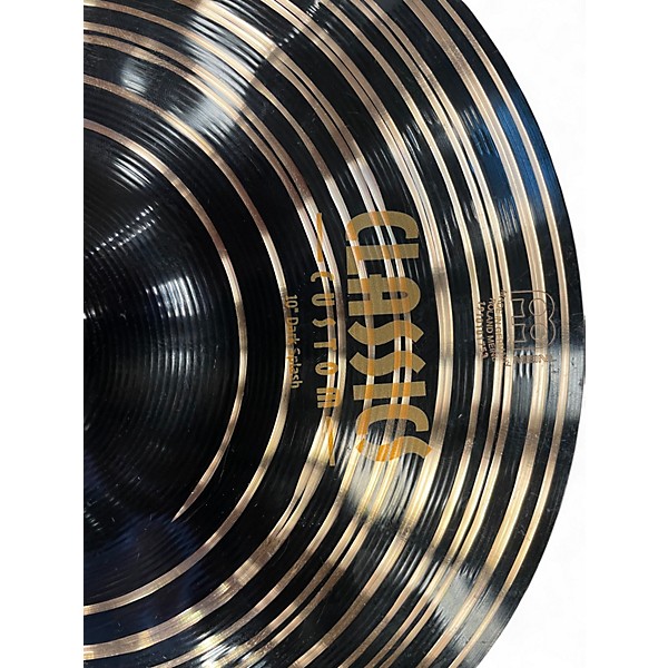 Used MEINL 10in DARK CLASSIC CUSTOM SPLASH Cymbal