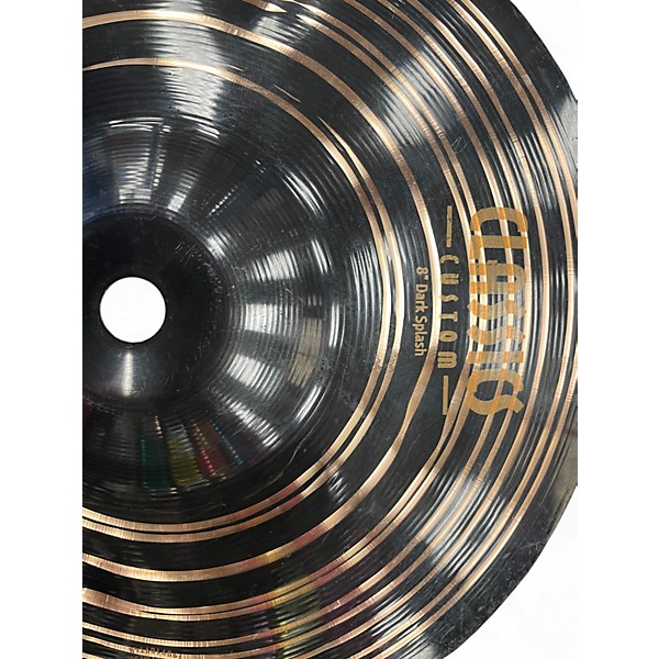 Used MEINL 8in DARK CUSTOM CLASSIC SPLASH Cymbal