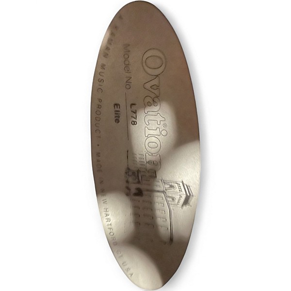 Used Ovation L778 Elite Natural Acoustic Electric Guitar